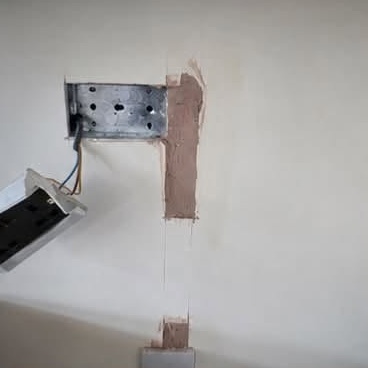 Cable chase filled with bonding coat